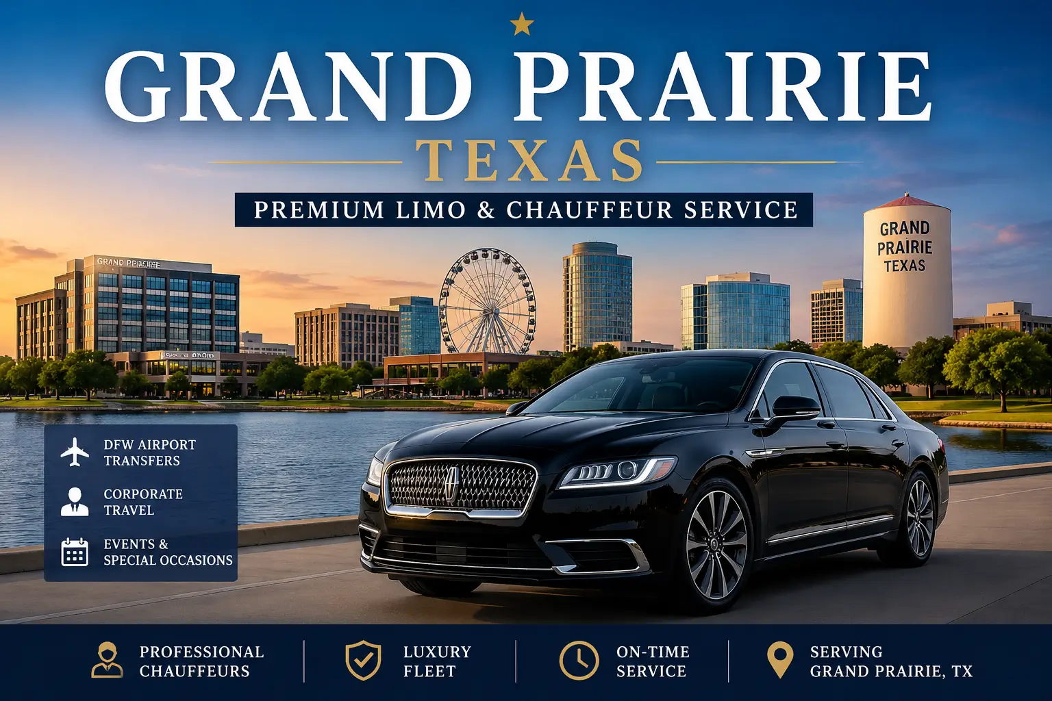 Grand Prairie TX Limo Service/DFW Royal Limo
